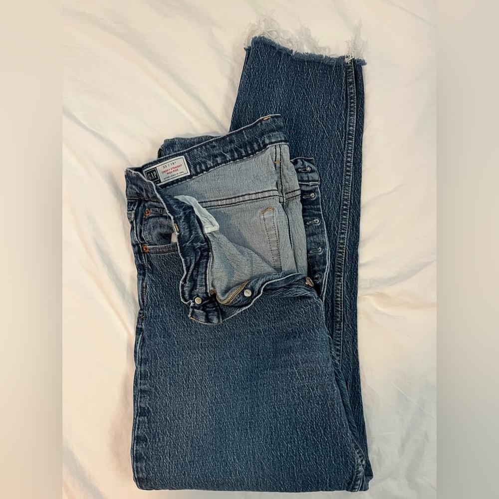 GAP Women's Straight Leg Jeans - Blue